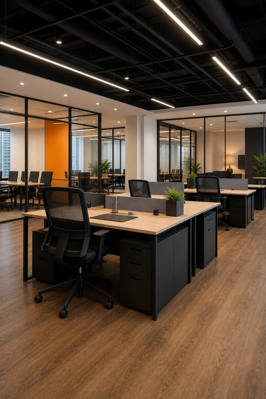 Modern corporate office interior