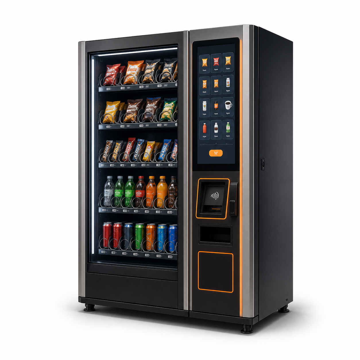 Touchscreen vending machine